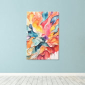 Toile Peintures Abstraites à l'huile colorée (Insitu (Plancher de Bois))