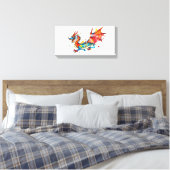 Toile Peintures abstraites Dragon (Insitu(Chambre))