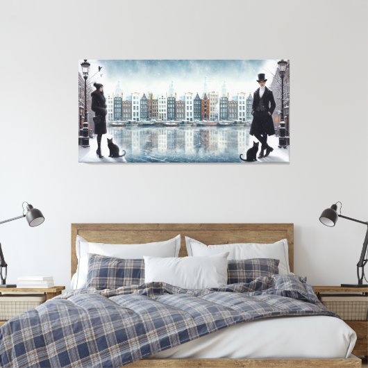 Toile Peintures d'Amsterdam & modèles de mode moderne (Insitu(Chambre))