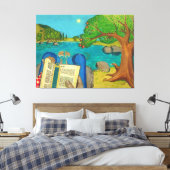 Toile Peintures religieuses - Psaume 1 dans la Bible héb (Insitu(Chambre))