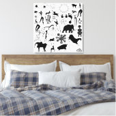 Toile Peintures rupestres - art primitif (Insitu(Chambre))