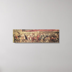 Toile Pèlerins de Cantorbéry de Chaucer