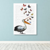 Toile Pelican & Papillons (Insitu (Plancher de Bois))