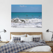 Toile Pélicans au-dessus de l'océan Atlantique (Insitu(Chambre))