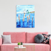 Toile Pélicans tropicaux (Insitu(Salon))