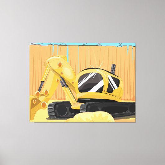 Toile Pelle sur un chantier de construction (Recto)