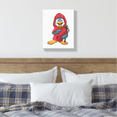 Toile Penguin comme pompier avec Extinguisher (Insitu(Chambre))