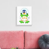 Toile Penguin en astronaute costume (Insitu(Salon))