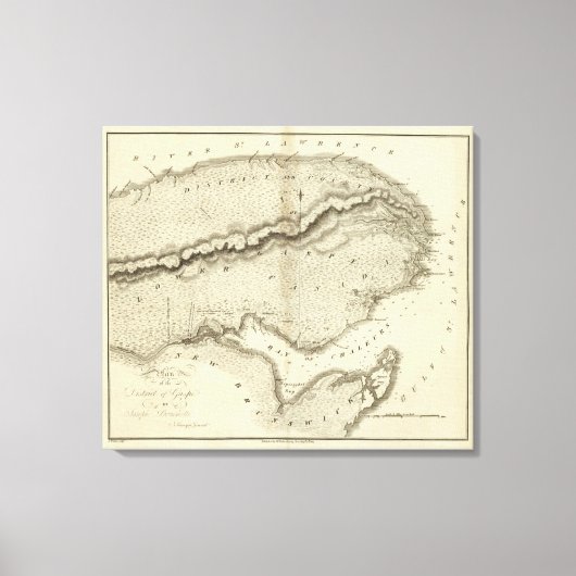 Toile Péninsule de Gaspe (Recto)