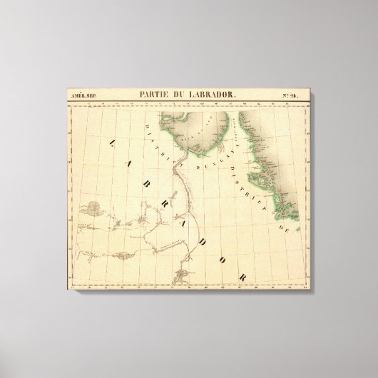 Toile Péninsule d'Ungava et nord du Labrador (Recto)