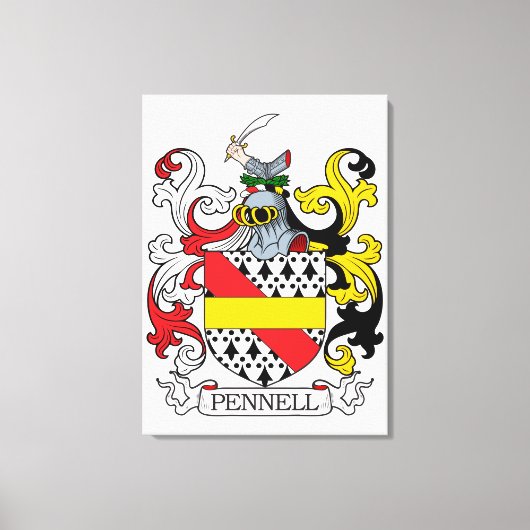 Toile Pennell Family Crest (Recto)