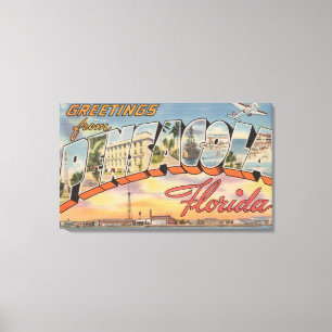 Toile Pensacola, la Floride - grandes scènes de lettre