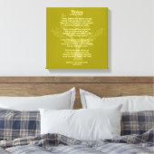 Toile Penser à un poème inspirant, (Insitu(Chambre))