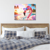 Toile PENSEUR ROSE - Flamant ROSE (Insitu(Chambre))