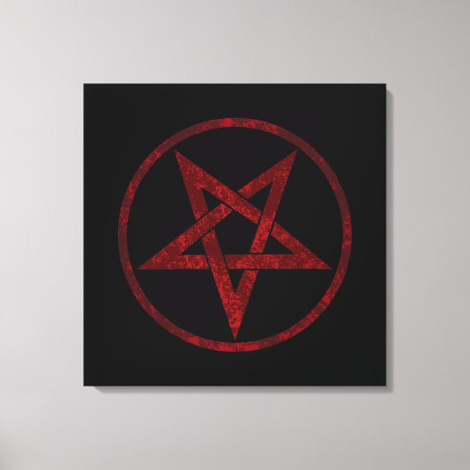 Toile Pentagram Red Devil (Recto)