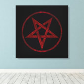 Toile Pentagram Red Devil (Insitu (Plancher de Bois))