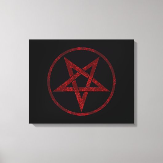 Toile Pentagram Red Devil (Recto)