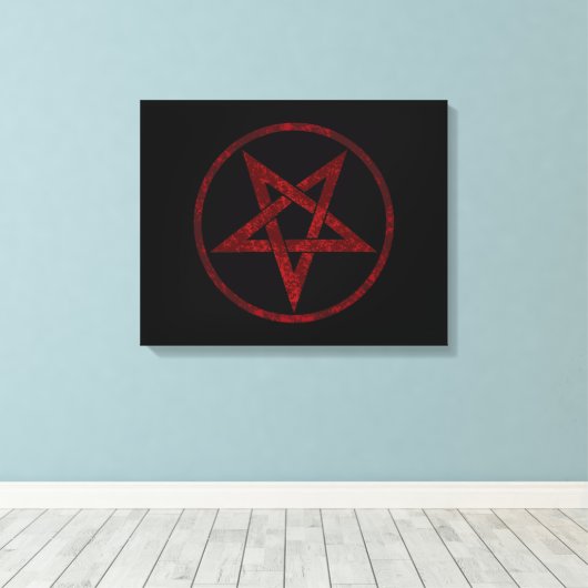 Toile Pentagram Red Devil (Insitu (Plancher de Bois))