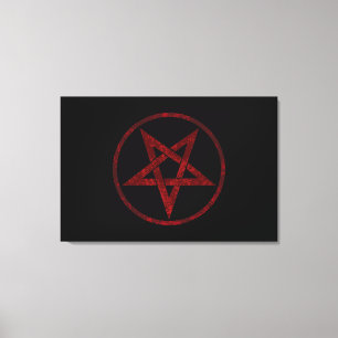 Toile Pentagram Red Devil
