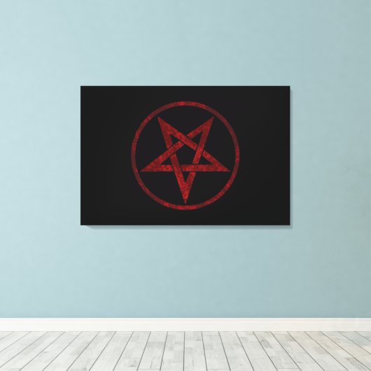 Toile Pentagram Red Devil (Insitu (Plancher de Bois))