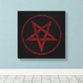 Toile Pentagram Red Devil (Insitu (Plancher de Bois))