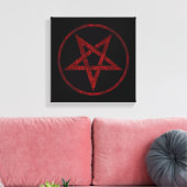 Toile Pentagram Red Devil (Insitu(Salon))
