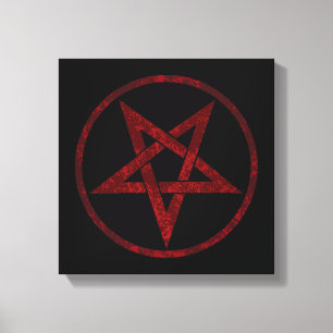 Toile Pentagram Red Devil
