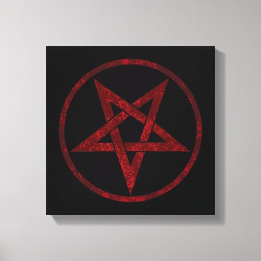 Toile Pentagram Red Devil (Recto)