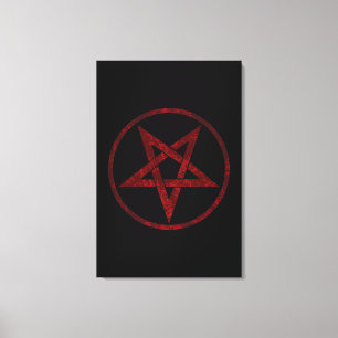 Toile Pentagram Red Devil