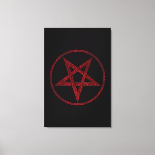 Toile Pentagram Red Devil (Recto)
