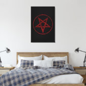 Toile Pentagram Red Devil (Insitu(Chambre))