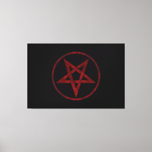 Toile Pentagram Red Devil
