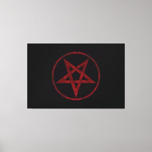 Toile Pentagram Red Devil (Recto)
