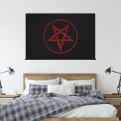 Toile Pentagram Red Devil (Insitu(Chambre))