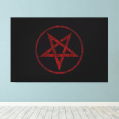 Toile Pentagram Red Devil (Insitu (Plancher de Bois))
