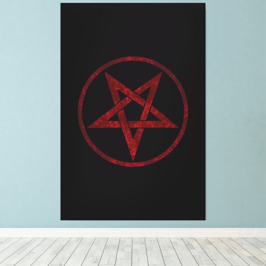 Toile Pentagram Red Devil (Insitu (Plancher de Bois))
