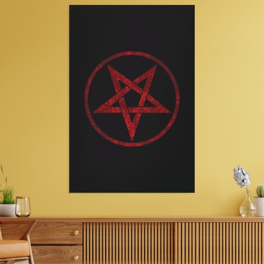Toile Pentagram Red Devil (Insitu(Salon))