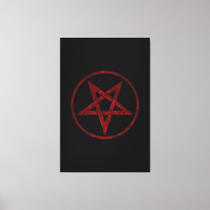 Toile Pentagram Red Devil