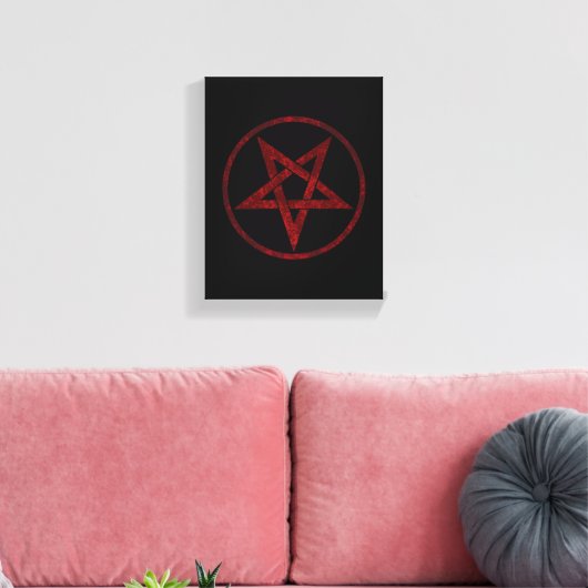 Toile Pentagram Red Devil (Insitu(Salon))
