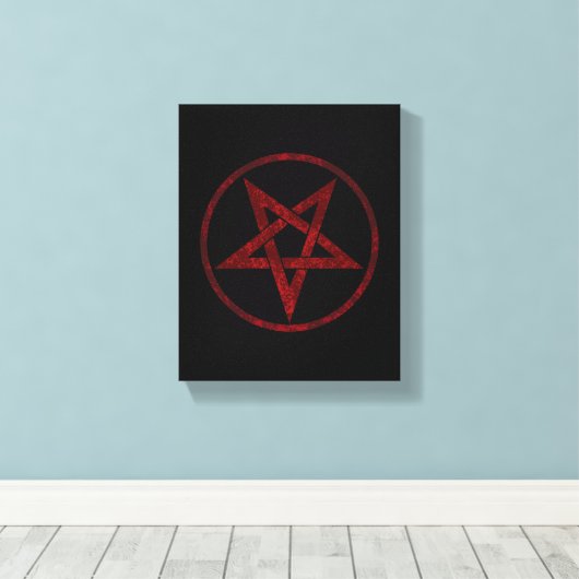 Toile Pentagram Red Devil (Insitu (Plancher de Bois))