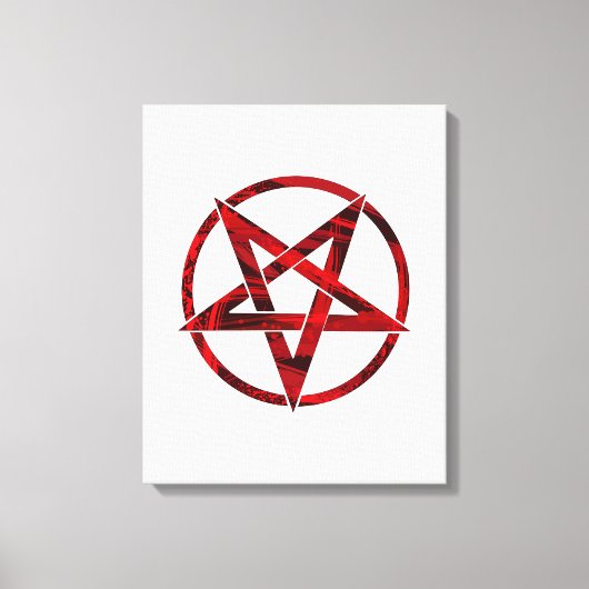 Toile Pentagramme du Diable Rouge (Recto)
