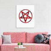 Toile Pentagramme du Diable Rouge (Insitu(Salon))