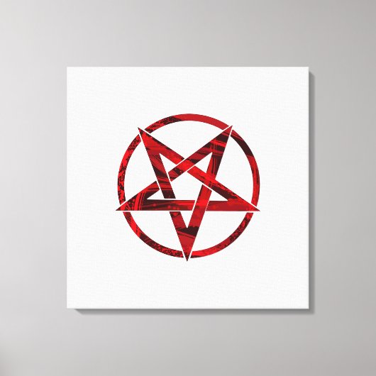 Toile Pentagramme du Diable Rouge (Recto)