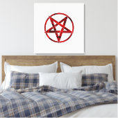 Toile Pentagramme du Diable Rouge (Insitu(Chambre))