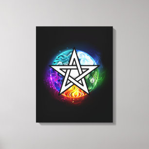 Toile pentagramme du Wiccan