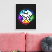 Toile pentagramme du Wiccan (Insitu(Salon))