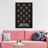 Toile Pentagramme noir et or (Insitu(Salon))