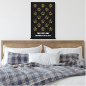 Toile Pentagramme noir et or (Insitu(Chambre))