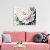 Toile Peony blanc Impasto Art (Insitu(Salon))