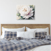 Toile Peony blanc Impasto Art (Insitu(Chambre))
